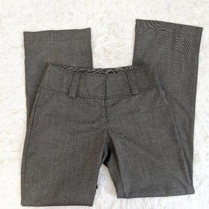 Bobby J Size 3/4 Women's Casual Flat Front Pant Bottoms Gray Straight Leg